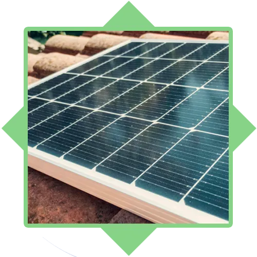 Paneles solares en los tejados del barrio