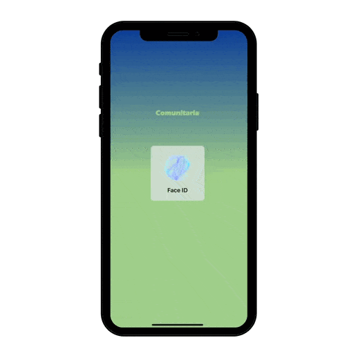 App de Comunitaria en un teléfono