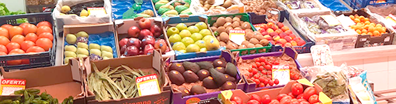 Donaciones de alimentos frescos del comercio local